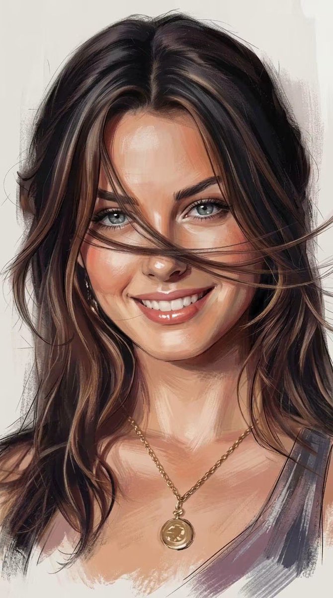 Expressive Painterly Realistic Hybrid Portrait — example output