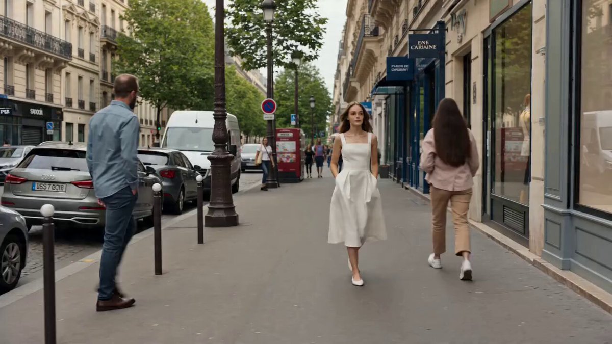 Parisian Fashion Transformation Video — example output