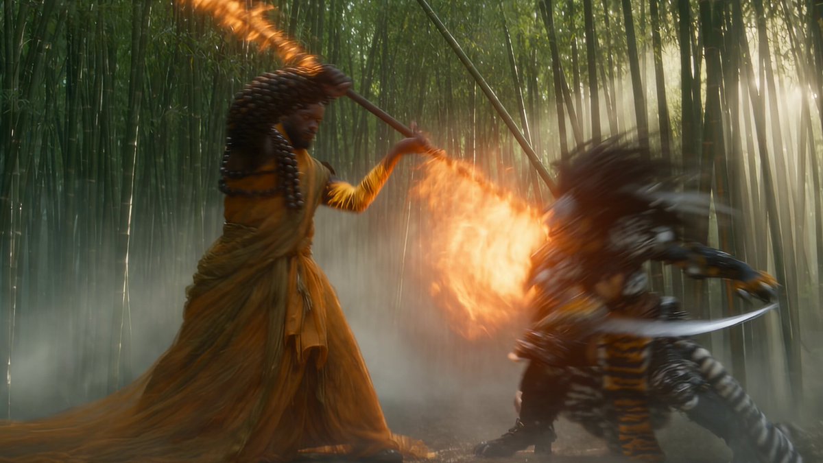 Eastern Wuxia Phoenix vs Tiger Battle — example output