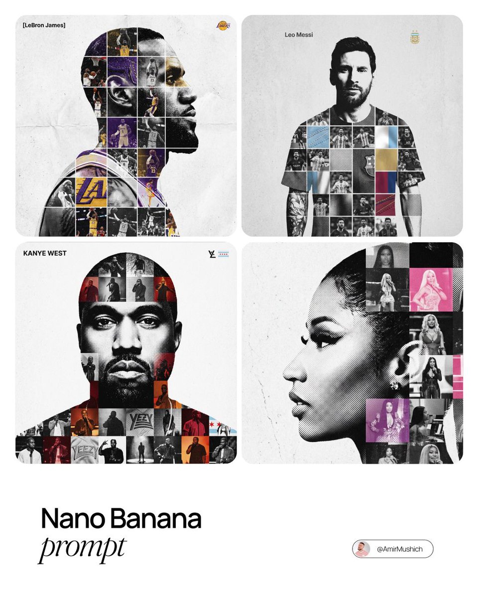 Photo-Grid Tribute Poster Design Prompt — example output