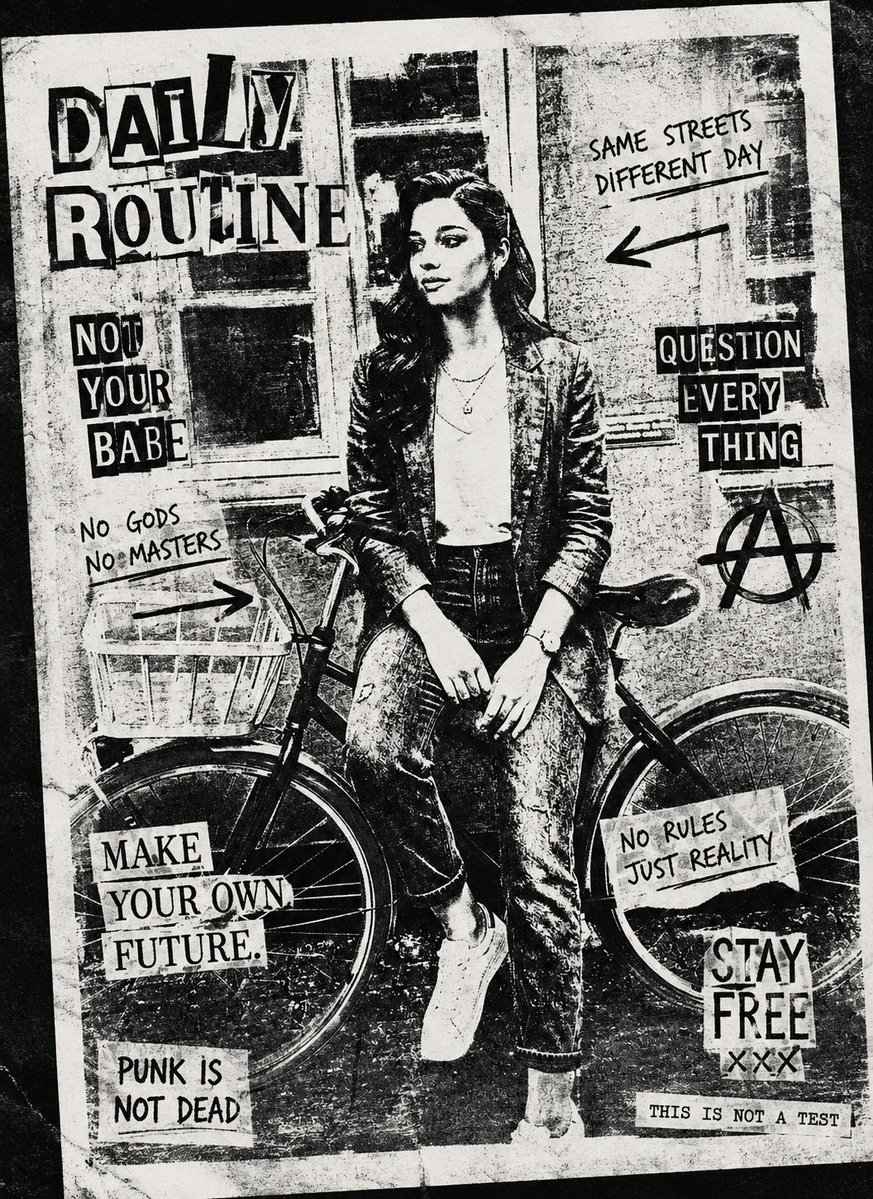 Black and White Xerox Zine Effect — example output