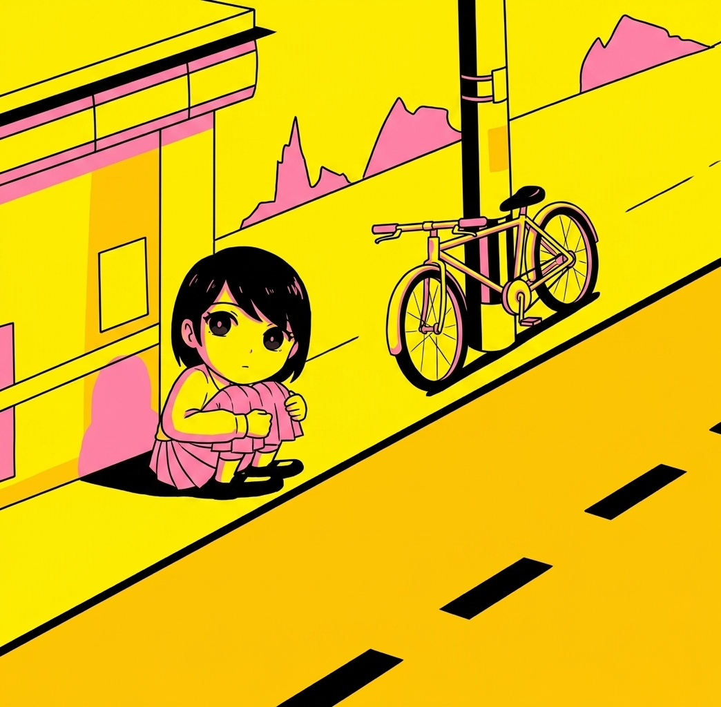 Pop Anime Street Sketch Transformation — example output
