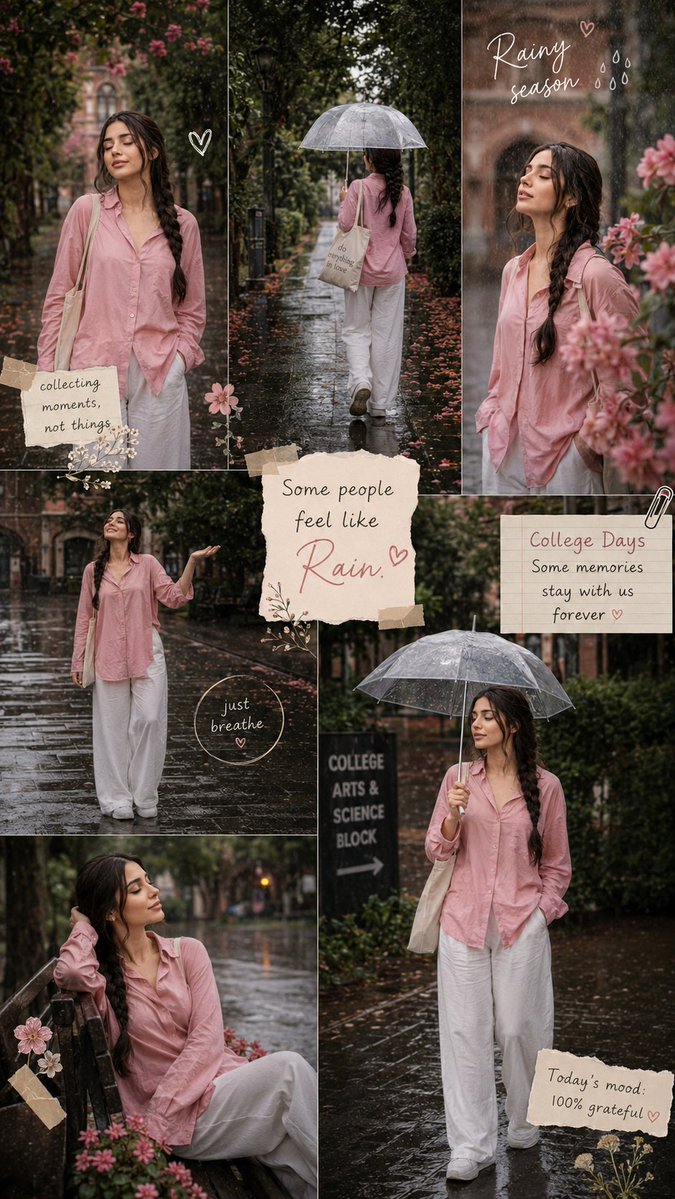 Rainy Season Pinterest Moodboard — example output