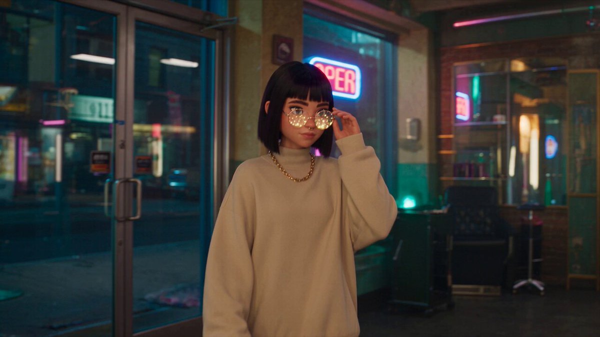 Retro-Anime Hair Transformation Commercial — example output