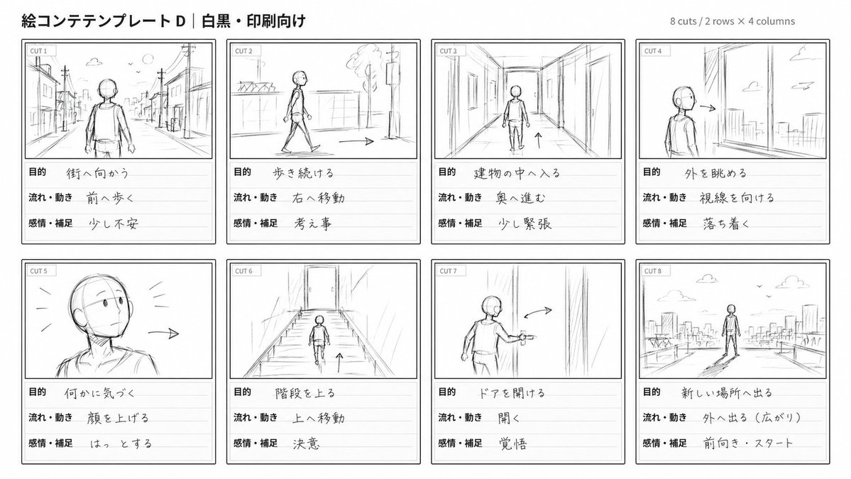 Hand-Drawn Storyboard Sketch Style — example output