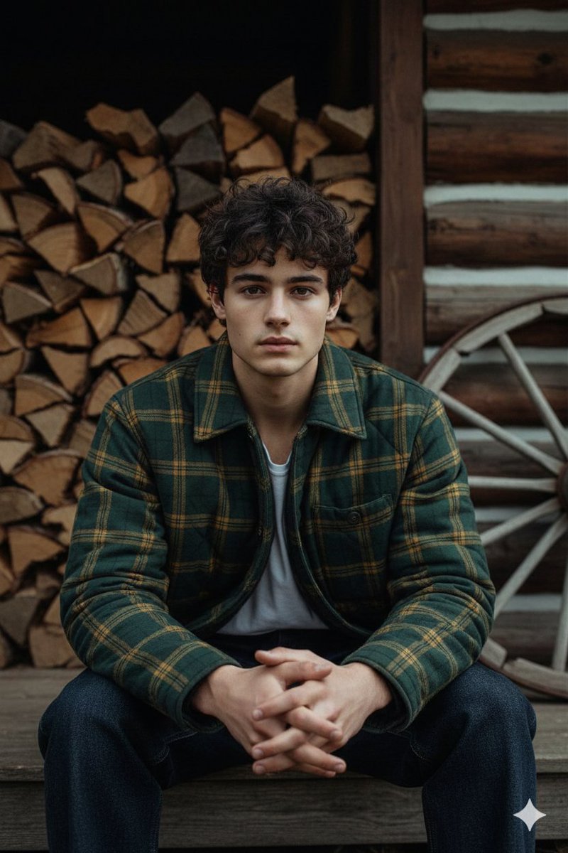 Rugged Heritage Wear Editorial Portrait — example output