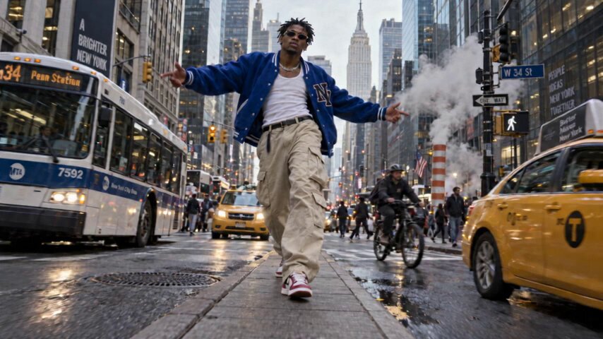 Selective Slow Motion Urban Dancer — example output