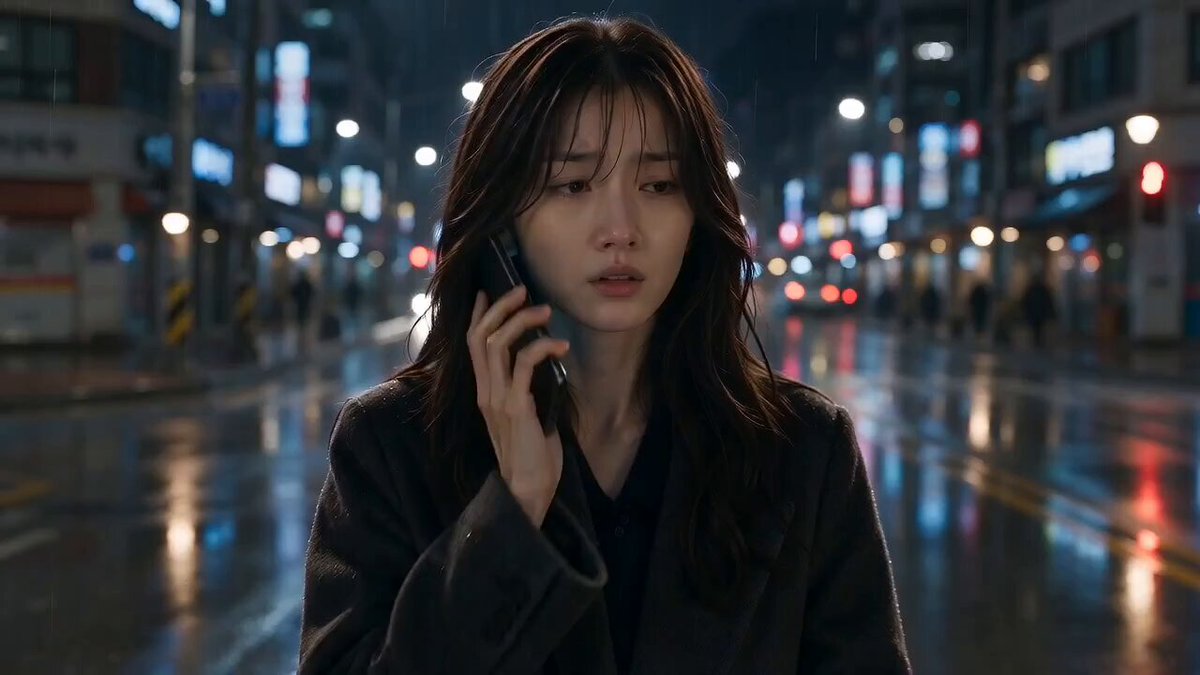 Rainy Seoul Thriller Night — example output