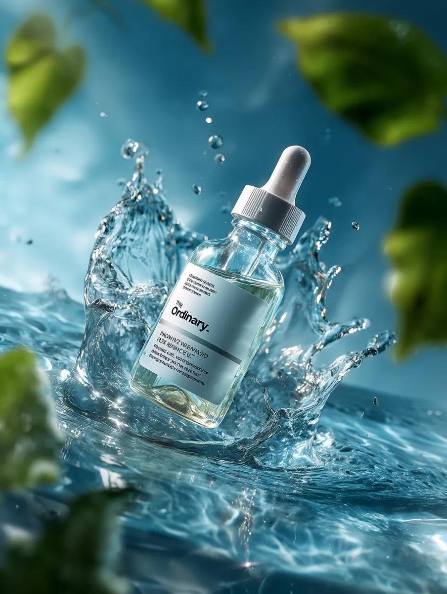 Luxury Serum Splash Advertisement — example output