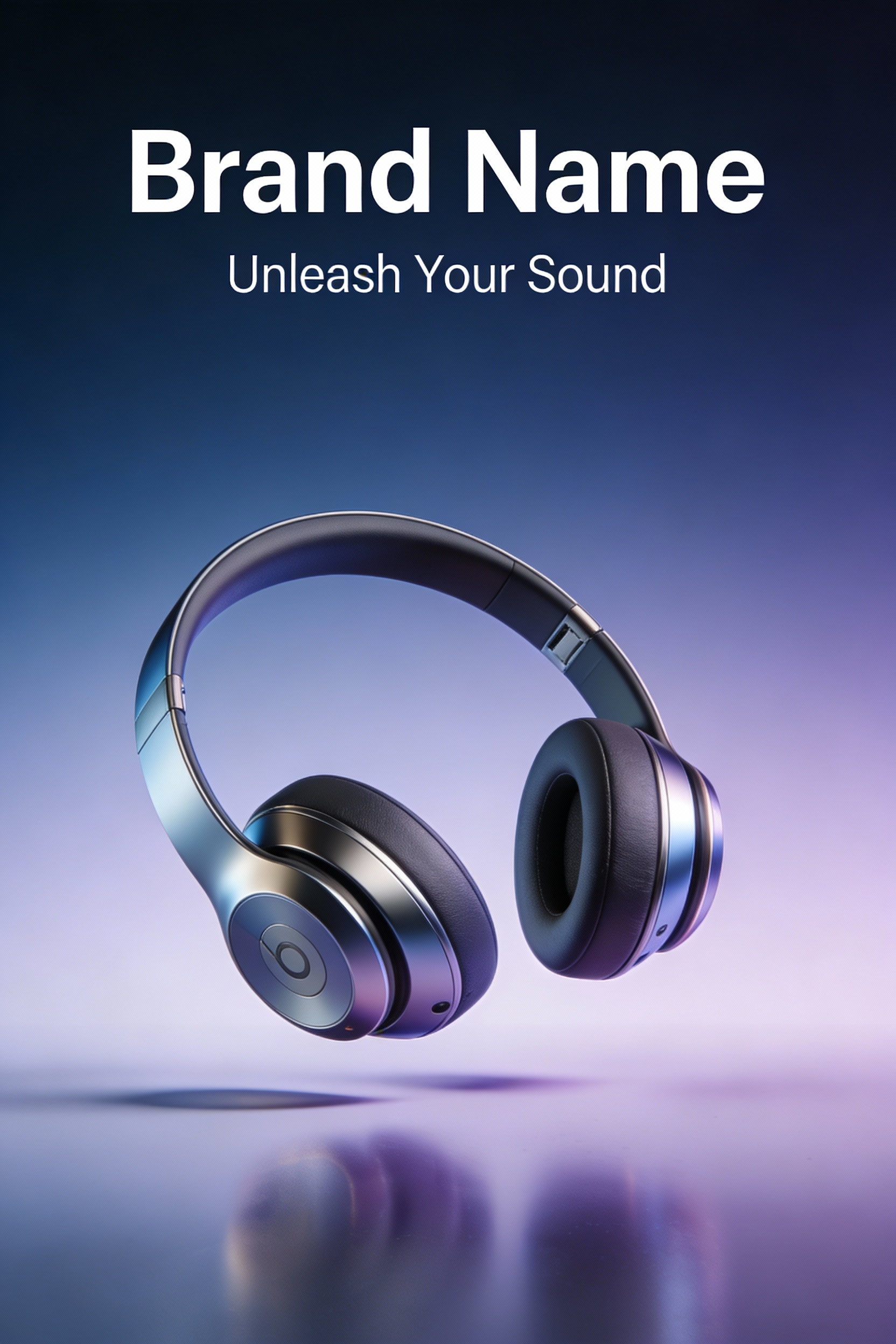 Sleek Minimalist Wireless Headphone Ad — example output