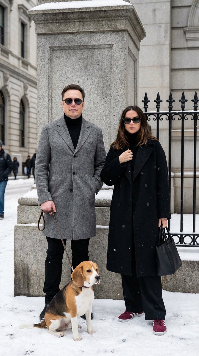 Sophisticated Urban Winter Couple Portrait — example output