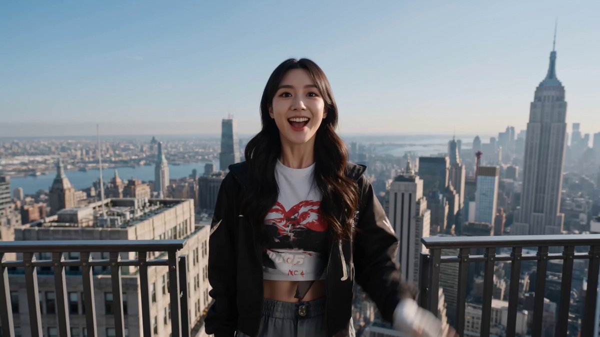 Spider-Woman NYC Skyline Swing — example output