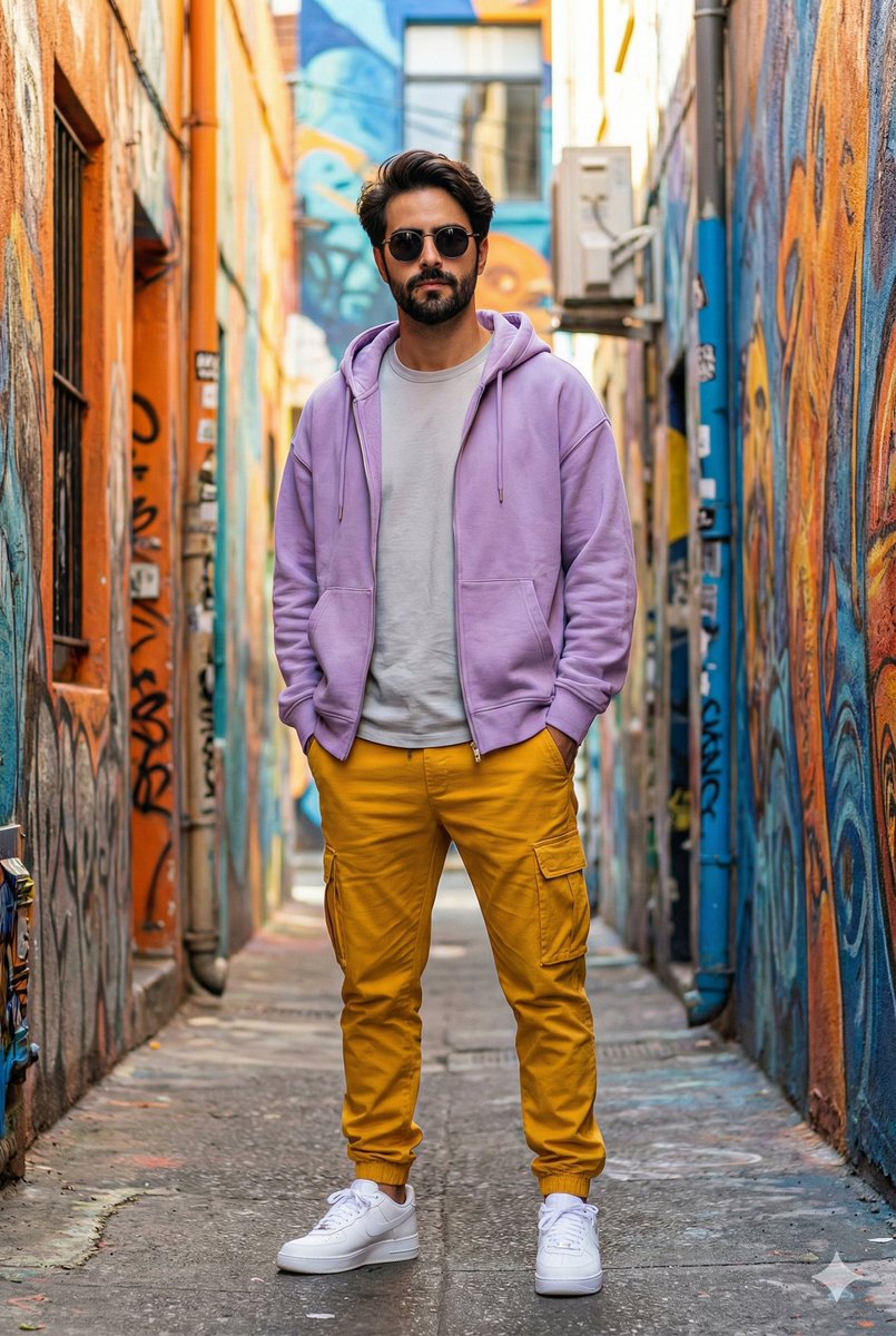 Streetwear Photography in Urban Alleyway — example output