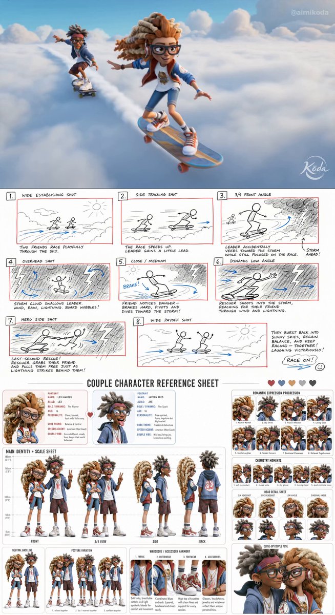 Stylized 3D Animation Adventure — example output