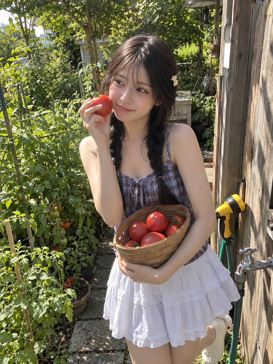 Summer Garden Lifestyle Portrait — example output