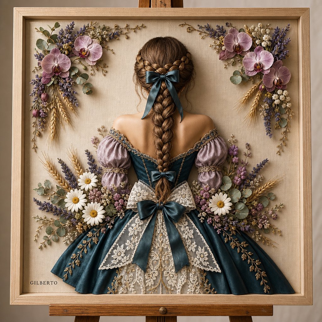 3D Bas-relief Woman Artwork — example output
