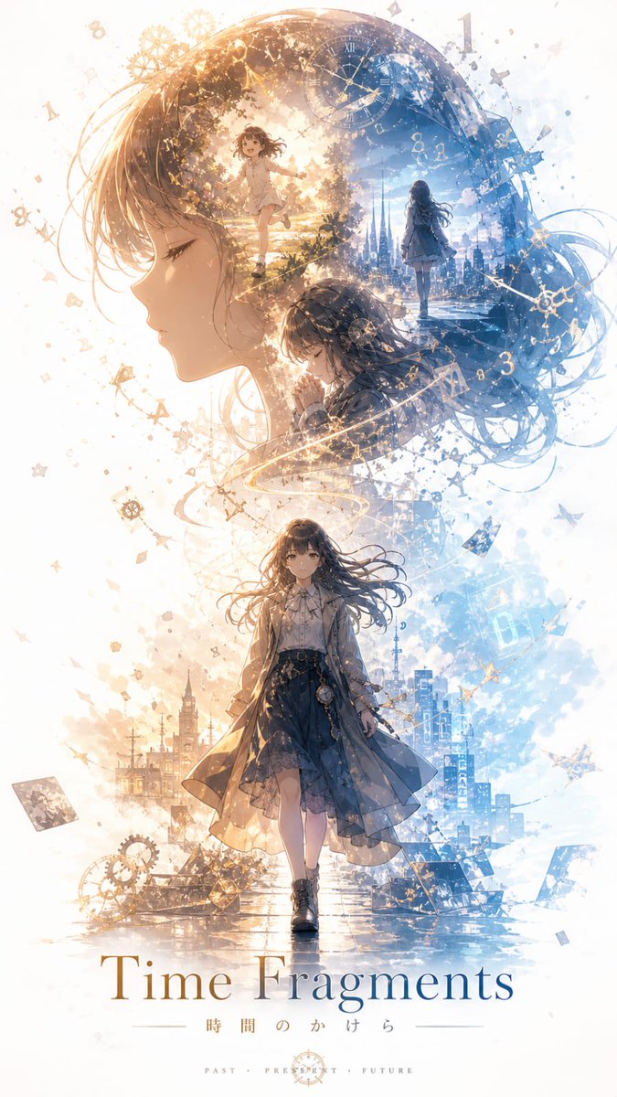 Time Fragments Anime Poster — example output