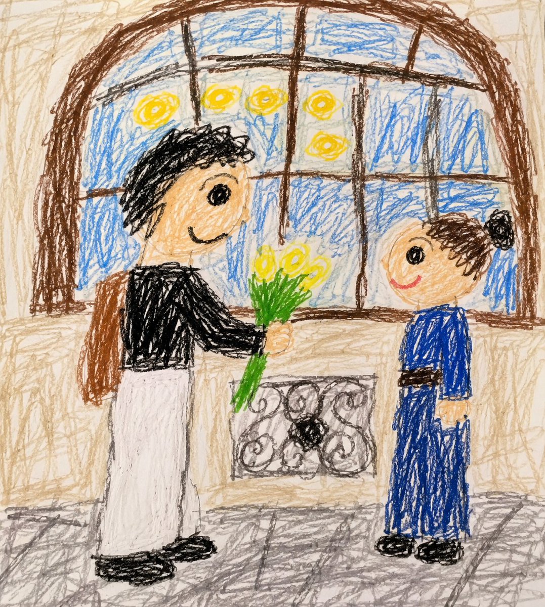 Toddler Crayon Drawing Transformation — example output