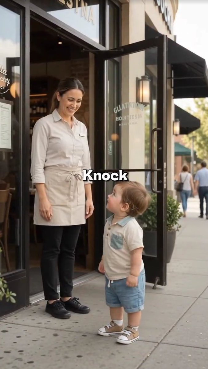 Toddler Interacting with Server — example output