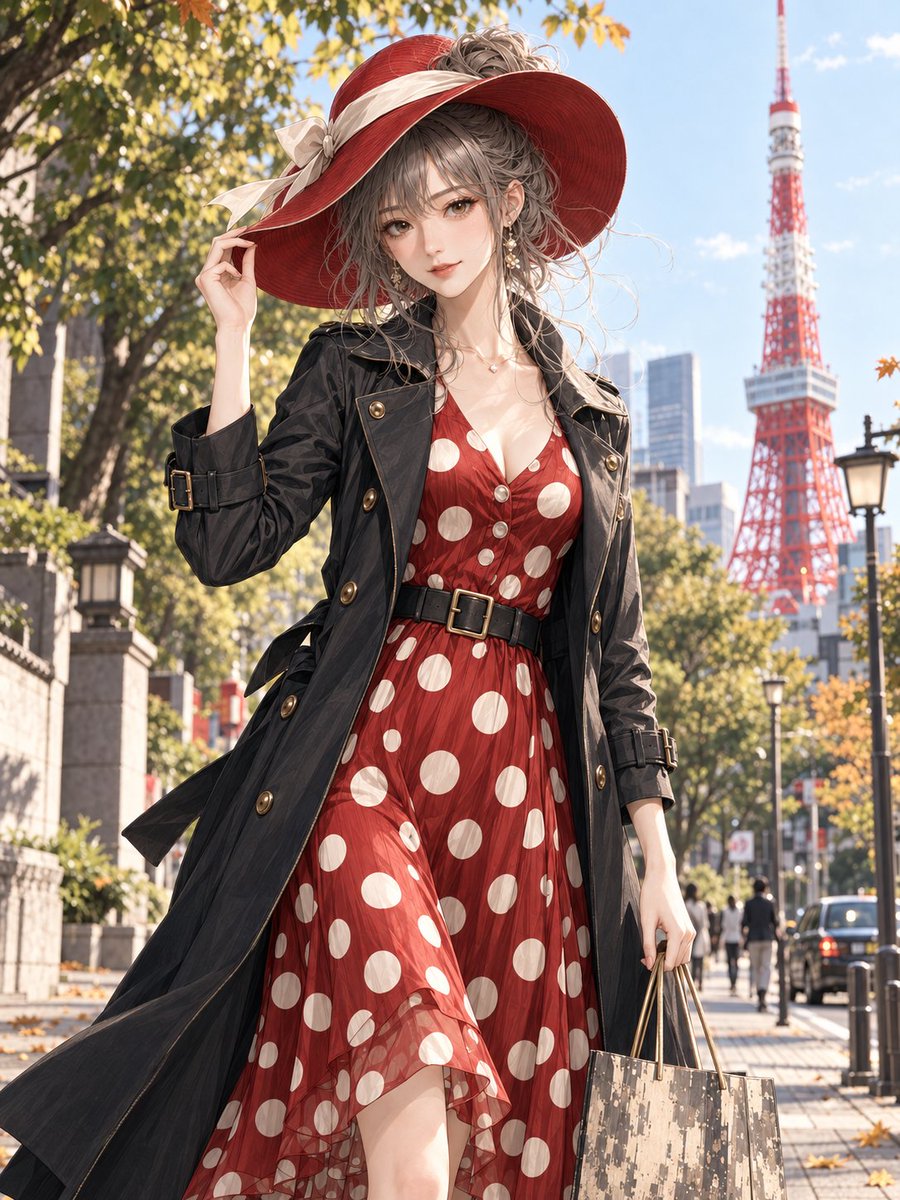 Tokyo Autumn Fashion Portrait — example output