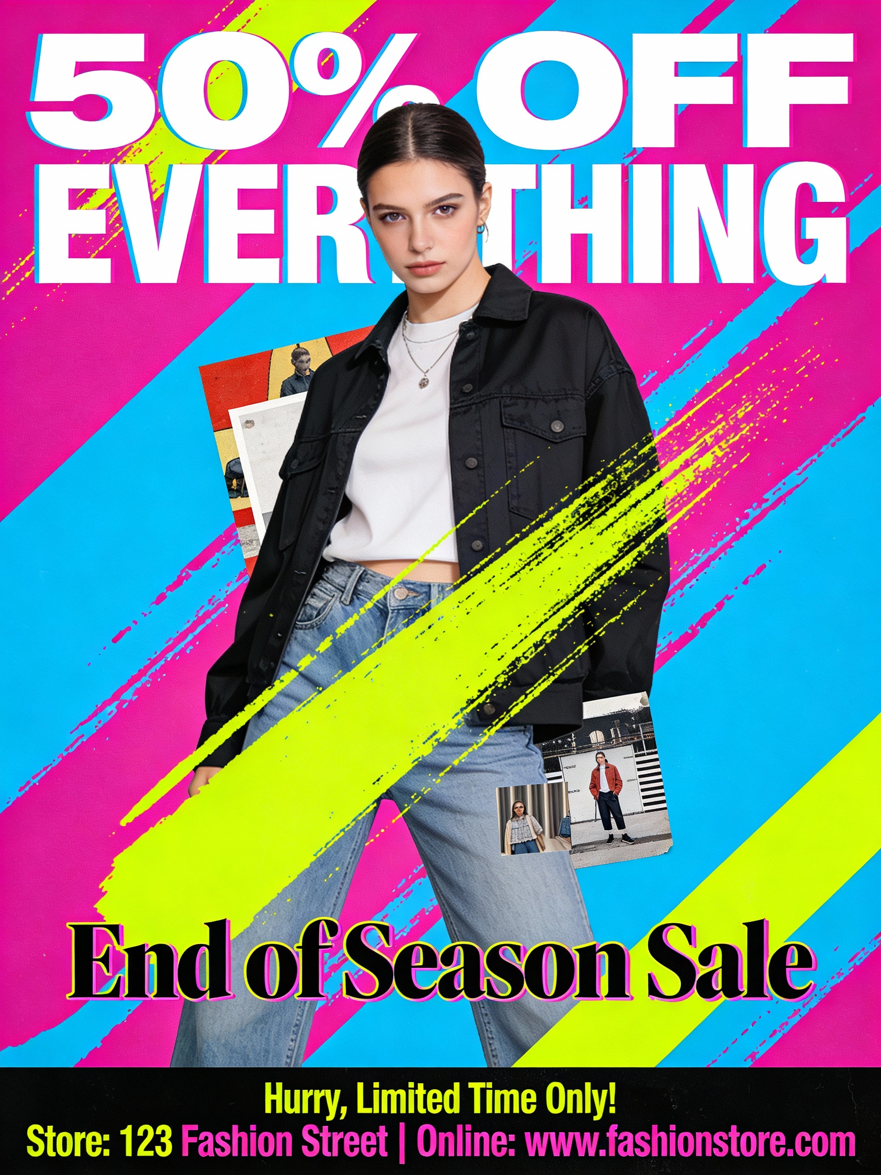 Trendy Fashion Sale Poster — example output