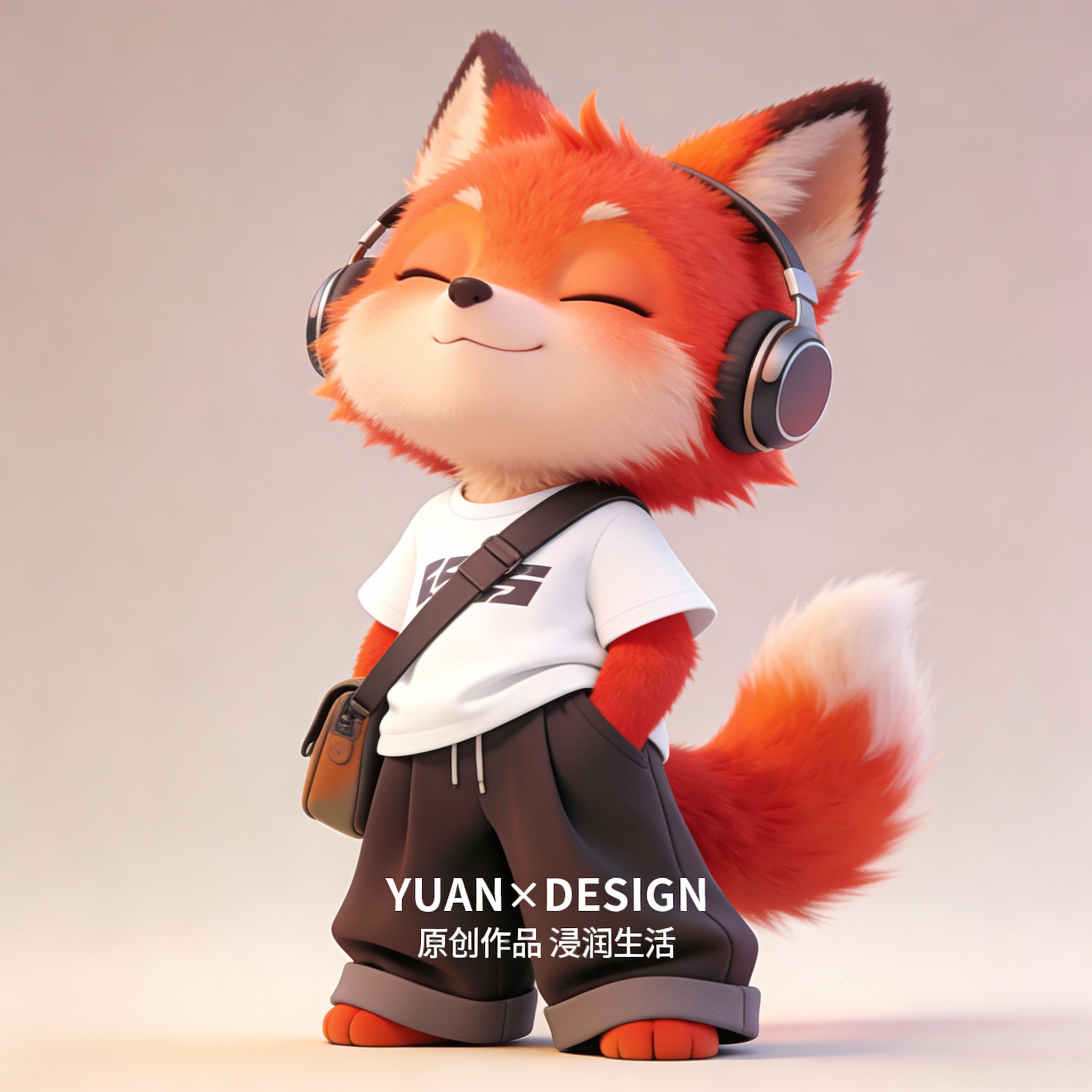 Trendy Little Fox IP Character Design — example output