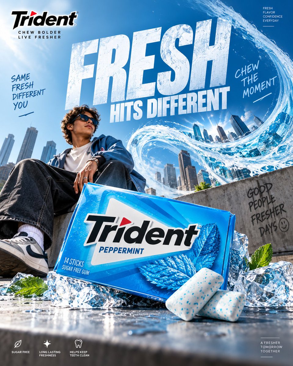 Trident Advertising Poster Concept — example output