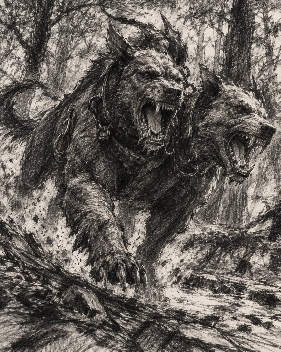 Charging Two-Headed Hellhound — example output