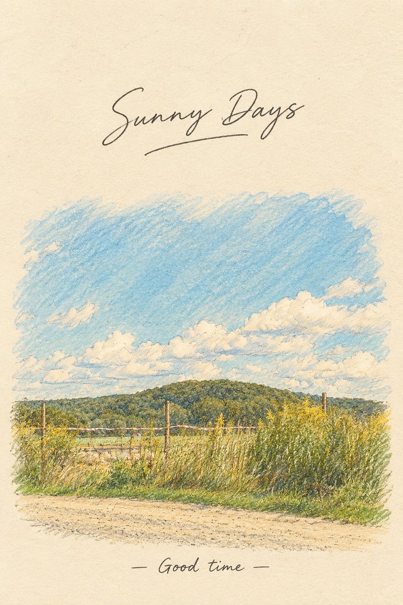 Vintage Countryside Postcard — example output
