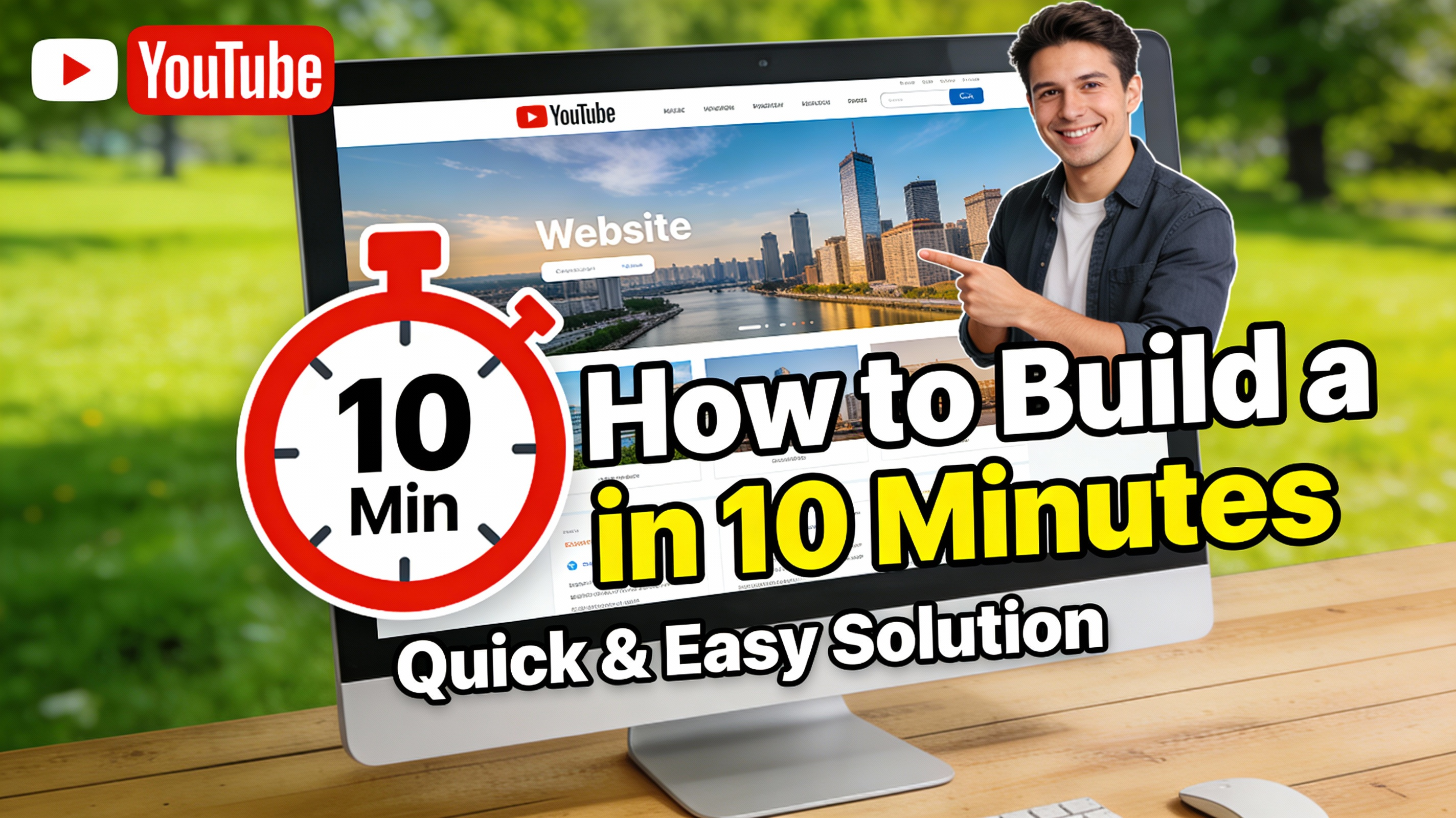 Website Building Tutorial Thumbnail — example output