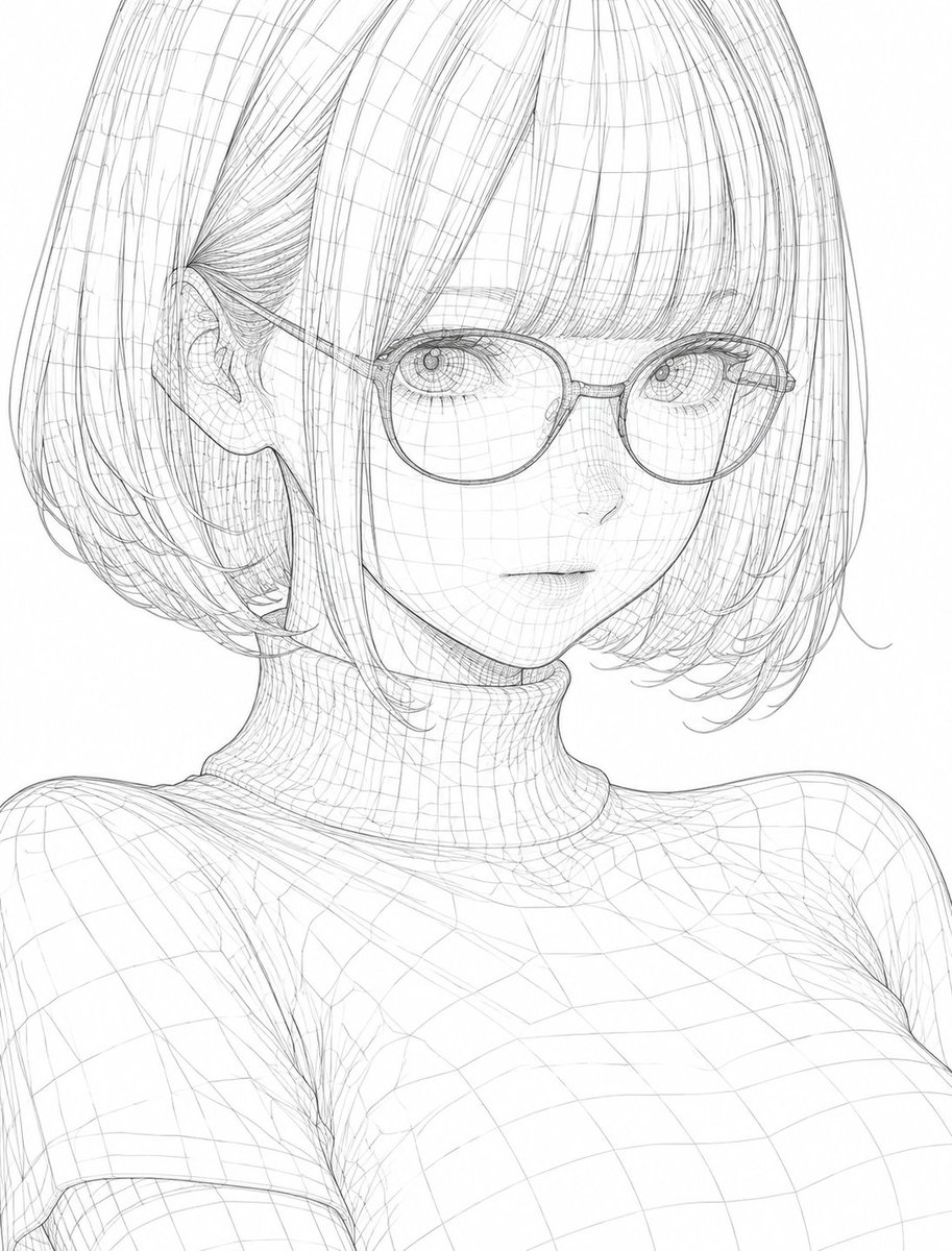 3D Wireframe Illustration Transformation — example output