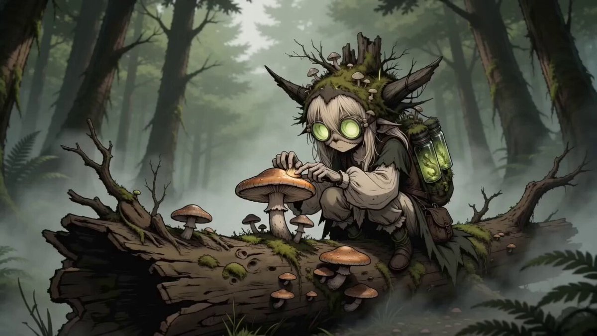 Woodland Alchemist Character Sheet Video — example output