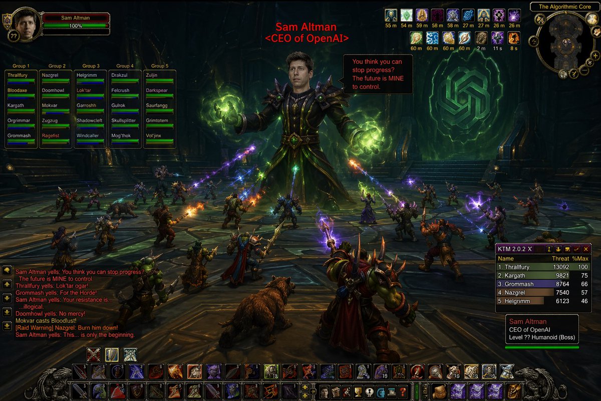 World of Warcraft Style Raid — example output