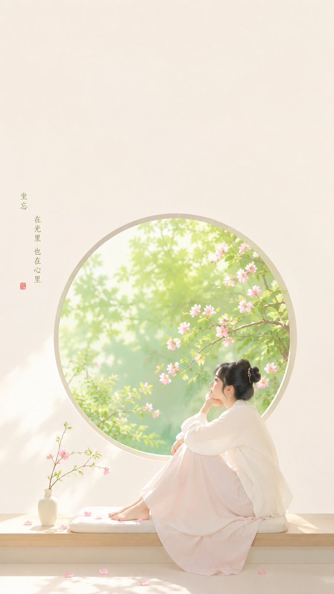 Zen Oriental Minimalist Poster — example output