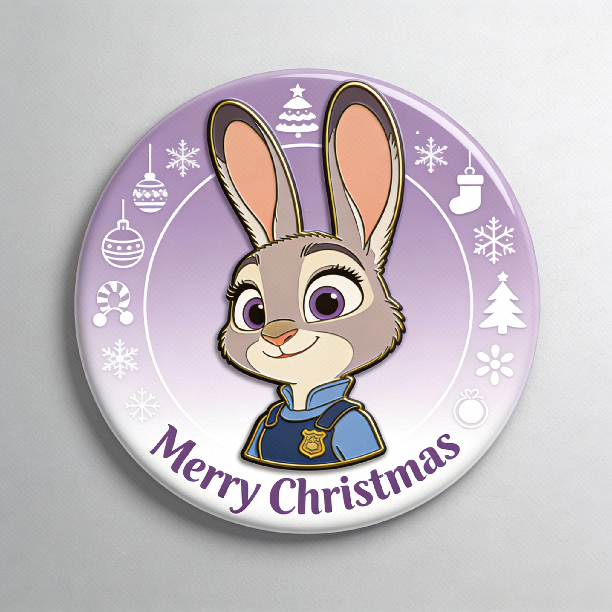 Zootopia Judy Enamel Fridge Magnet — example output
